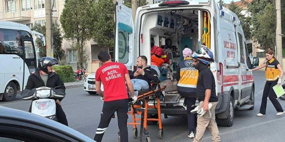 Çorlu’da motosiklet kazası: 1 yaralı