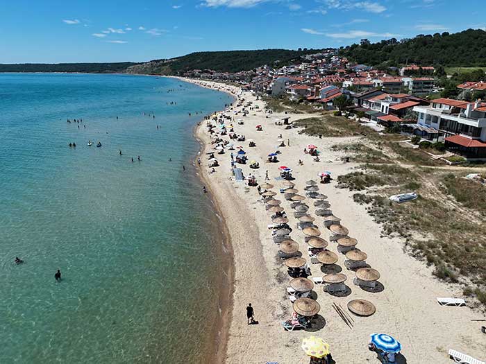 Saros Sahillerinde Bayram Yoğunluğu 1 SAROS KORFEZINDEKI SAHILLERDE BAYRAM YO 1